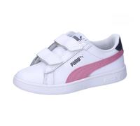 PUMA Garçon Unisex Kinder Smash 3.0 L V Inf Sneaker, White-Mauved Out-Galactic Gray, 22 EU