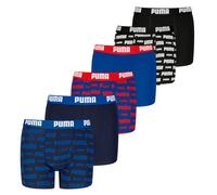 Puma Garçons Boxer, 6er Paquet - Everyday Logo Imprimé Boxers Ecom 6P, Cott