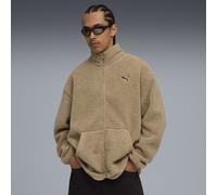 PUMA Gilet d’hiver décontracté en sherpa à zip Essentials Elevated Homme, Vêtements, Beige, XL XL