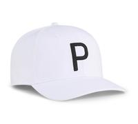 Puma Golf Hommes Héritage P Tech Casquette - Blanc Brillant / Noir - Taille