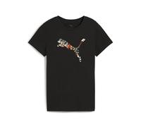 PUMA Graphics Floral Cat Logo Tee, T-Shirts Mixte, PUMA Black, M