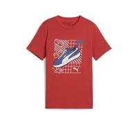 PUMA Graphics Tee IV B, T-Shirts Garçon, Red Fire,