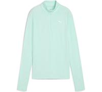 Puma Green RUN VELOCITY CLOUDSPUN Womens Quarter-Zip Top