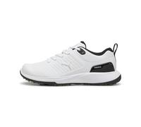PUMA Grip Fusion Flex Chaussures de golf pour homme, Puma White Puma Black, 44.5 EU