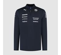 PUMA Haut à col zippé Williams Racing 2025 Replica Homme, Motorsport, Navy, XL XL
