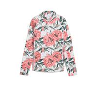 PUMA Haut à col zippé YOU-V Beautiful Game Femme, Sport, Blanc Glow/Peach Frost, XL XL