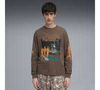PUMA Haut à manches longues GRAPHIC Jogging Partner Homme, Vêtements, Flat Bronze, S S