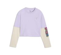 Puma Mid90s Relaxed Short Length Layered Long Sleeve T-shirt Violet 7-8 Years Fille