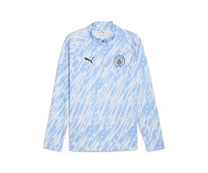PUMA Haut d’avant-match à 1/4 fermeture éclair Manchester City Homme, Accessoires, Bleu, XXL XXL