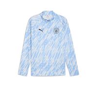 PUMA Haut d’avant-match à 1/4 fermeture éclair Manchester City Homme, Sport, Silver Sky, S S