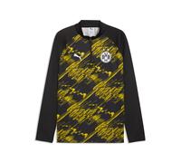 PUMA Haut d’échauffement 1/4 zip Borussia Dortmund Homme, Accessoires, Noir, S S