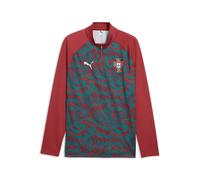 PUMA Haut d’échauffement 1/4 zip Portugal Homme, Accessoires, Rouge, L L