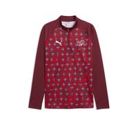 PUMA Haut d’échauffement 1/4 zip Suisse Homme, Accessoires, Rouge, XS XS