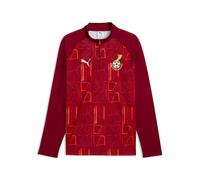 PUMA Haut d’échauffement slim 1/4 zip Ghana Homme, Accessoires, Rouge, 3XL 3XL