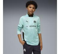 PUMA Haut d’entraînement à col zippé Olympique de Marseille Enfant et Adolescent, Vêtements, Bleu, 5-6Y 5-6Y