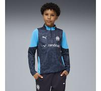 PUMA Haut d’entraînement à col zippé Olympique de Marseille Enfant et Adolescent, Vêtements, Bleu, 9-10Y 9-10Y