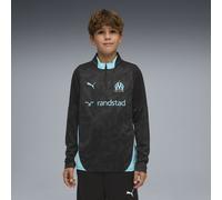 PUMA Haut d’entraînement à col zippé Olympique de Marseille Enfant et Adolescent, Vêtements, Noir, 11-12Y 11-12Y