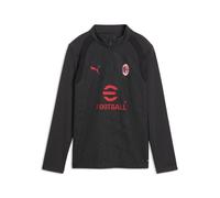 PUMA Haut d’entraînement avec 1/4 fermeture éclair AC Milan Enfant et Adolescent, Accessoires, Gris, 5-6Y 5-6Y
