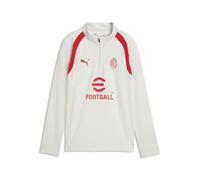 PUMA Haut d’entraînement avec 1/4 fermeture éclair AC Milan Enfant et Adolescent, Accessoires, Gris, 9-10Y 9-10Y