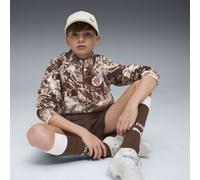 PUMA Haut d'avant-match à col zippé FC St. Pauli Enfant et Adolescent, Vêtements, Espresso Marron/Blanc, 7-8Y 7-8Y