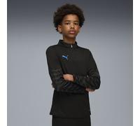 PUMA Haut de football à col zippé individualCUP Enfant et Adolescent, Vêtements, Noir/Blanc/Ultra Bleu, 11-12Y 11-12Y