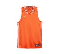 PUMA Haut de sport 'Team Game' mandarine / blanc, Taille XS
