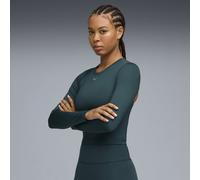 PUMA Haut de training à manches longues Vert TERRAINS Femme, Vêtements, XL XL