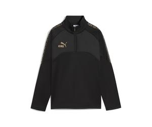 PUMA Haut de training de football d’hiver à col zippé KING Enfant et Adolescent, Vêtements, Noir, 7-8Y 7-8Y