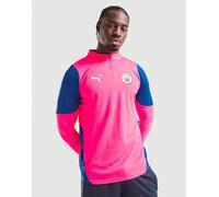 PUMA Haut zippé 1/4 d'entraînement Manchester City FC - Rose L