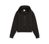 PUMA Her Comfort Crop Full-Zip Hoodie, Sweat à Capuche Fille, PUMA Black, M