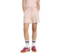 PUMA Her High-Waist Shorts 5", Short tricoté Femme, Rose Quartz,