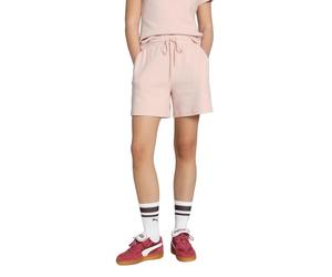 PUMA Her High-Waist Shorts 5", Short tricoté Femme, Rose Quartz,