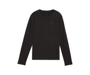 PUMA Her Slim Fit Longsleeve, T-Shirts Mixte, PUMA Black,