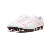 PUMA Homme ATTACANTO FG/AG Chaussure de Football, White-Glowing Red, 46 EU