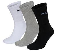 PUMA Homme Crew Chaussettes, Blanc / Gris / Noir, 47-49 EU
