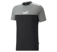 PUMA Homme Ess+ Tee Block T shirt, Noir, M EU