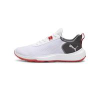 PUMA Homme Fusion Crush Sport Golf Shoe, White-Dark Coal, 42.5 EU