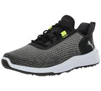 PUMA Homme Fusion Crush Sport Wide Chaussures DE Golf, Citron Vert électrique Noir, 44.5 EU Large