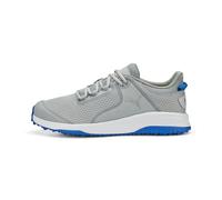 Puma Homme Fusion Grip Chaussure de Golf, Plat Gris Clair Silver Team Royal, 44 EU