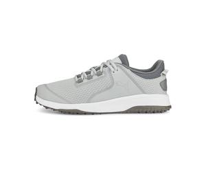 PUMA Homme Fusion Grip Chaussure de Golf, visière Plate Gris Clair argenté, 46 EU