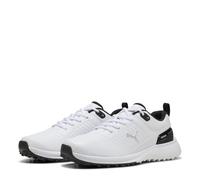 PUMA Homme Fusion Plus SL Chaussure de Golf, White Black, 42.5 EU