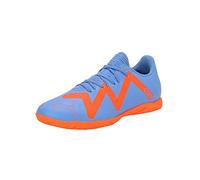 PUMA Homme Future Play IT Chaussure de Football, Bleu Glimmer Puma Blanc Ultra Orange, 45 EU