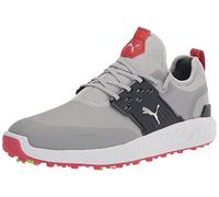 PUMA Homme Ignite Articulate Chaussure de Golf, Blazer Taille Haute argenté Bleu Marine, 43 EU