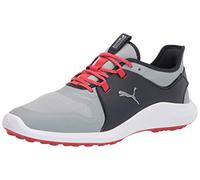 PUMA Homme Ignite Fasten8 Chaussure de Golf, Quarry Blazer Argenté Bleu Marine, 40.5 EU