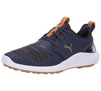 PUMA Homme Ignite Nxt Lace Chaussure de Golf, Peacoat Team Gold White, 43 EU
