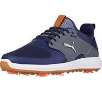 PUMA Homme Ignite Pwradapt Caged Chaussures de Golf, Bleu (Peacoat Silberleise Lampenschirm), 40 EU