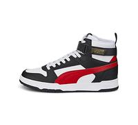 PUMA Homme Jeu Rbd Basket, White High Risk Red Black Team Gold, 38.5 EU