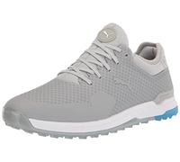 PUMA Homme Proadapt Alphacat Chaussure de Golf, Taille Haute, Argent, Bleu Ibiza, 40.5 EU