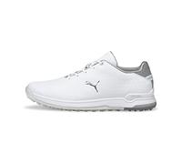 PUMA Homme PROADAPT ALPHACAT Leather Chaussure de Golf, White Silver, 48.5 EU
