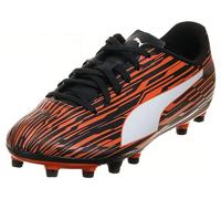 PUMA Homme Rapido III Firm Ground/Sol synthétique Basket, Noir Blanc Dragon Feu, 44 EU